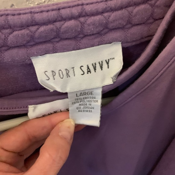 💐Purple Quilted Jacket with matching Tee Shirt!! - Picture 6 of 7